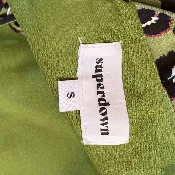 NEW! SUPERDOWN Leopard Print Satin Dress - Picture 6 of 6